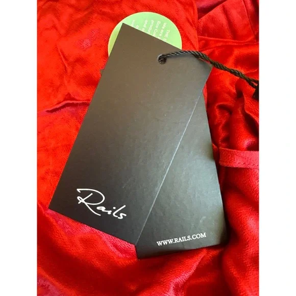 NWT Rails Alessandra Cowl Neck Mini Dress‎ in Scarlett Sz XL $238